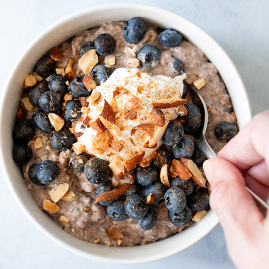 Blueberry Crisp Overnight Oats