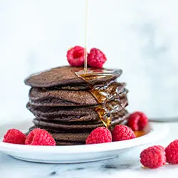 Chocolate Protein Pancakes